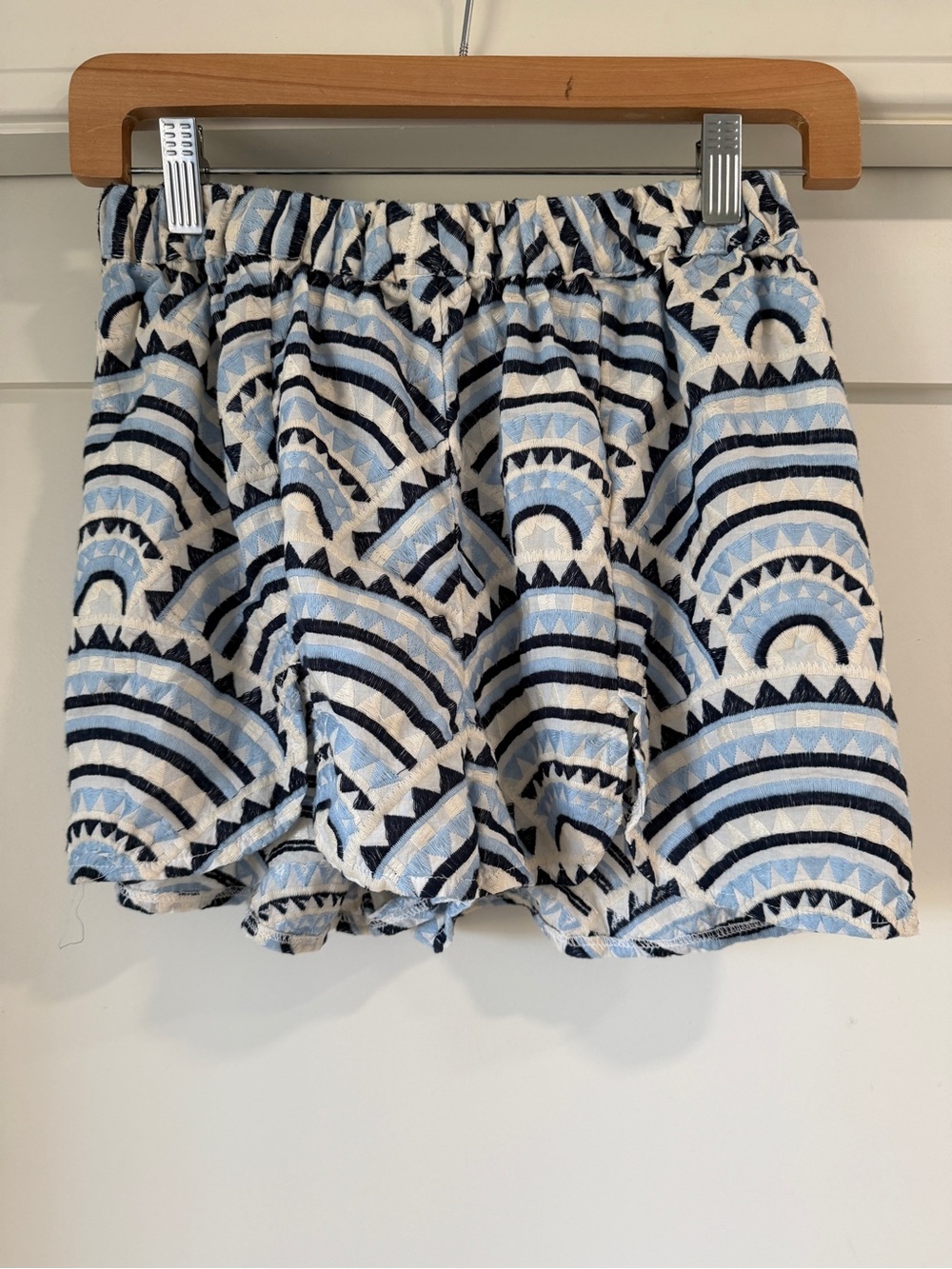 Greek Archaic Kori blue shorts xs